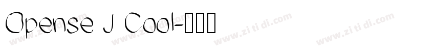 Opense J Cool字体转换